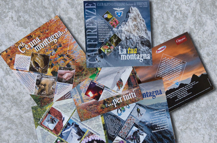 Brochure per campagna promozionale Club Alpino Italiano